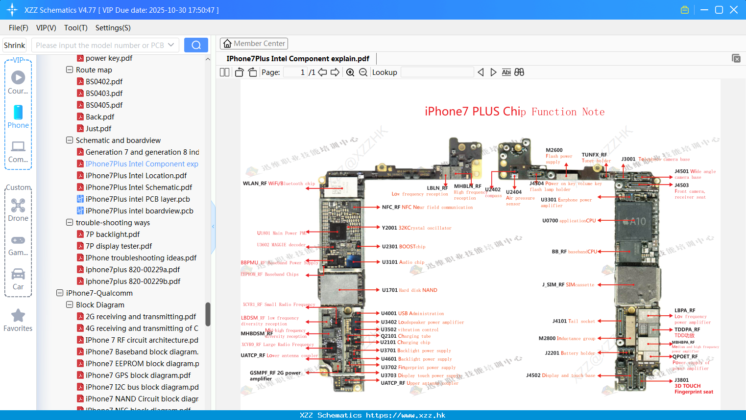 IPhone7Plus Intel Component Explain